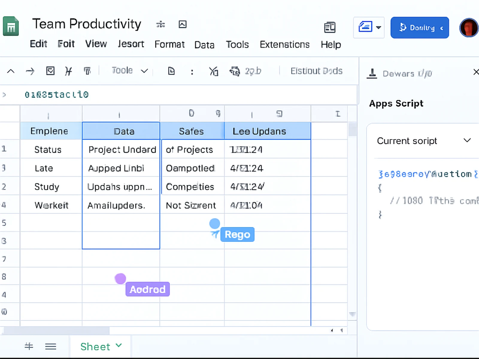 Google Sheets Pro